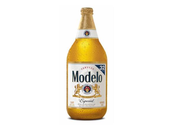 Order Modelo Especial Lager Mexican Beer - 32oz Bottle food online from Southwest Liquor store, Thousand Oaks on bringmethat.com