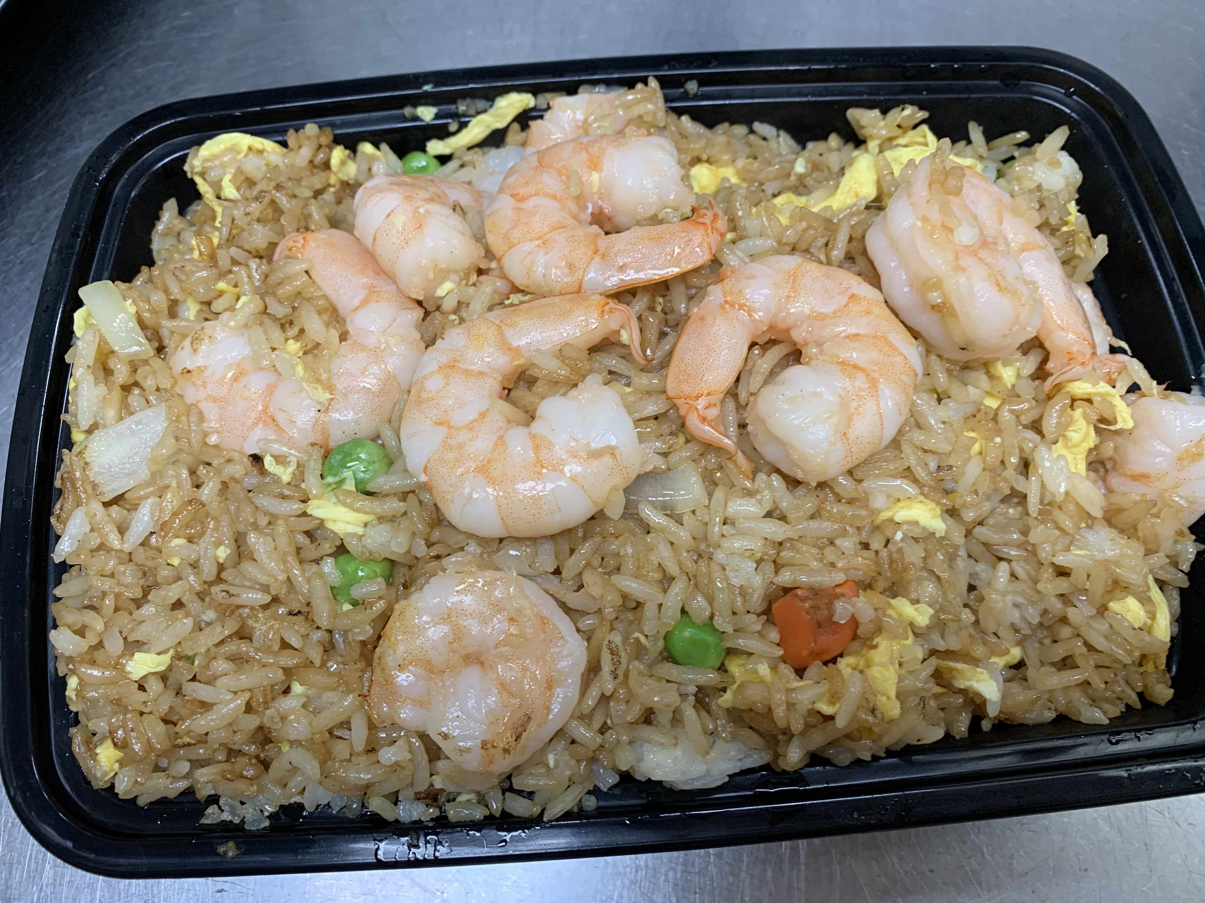 Order F5. Shrimp Fried Rice food online from Hong Kong Star Noodle House store, Bensalem on bringmethat.com