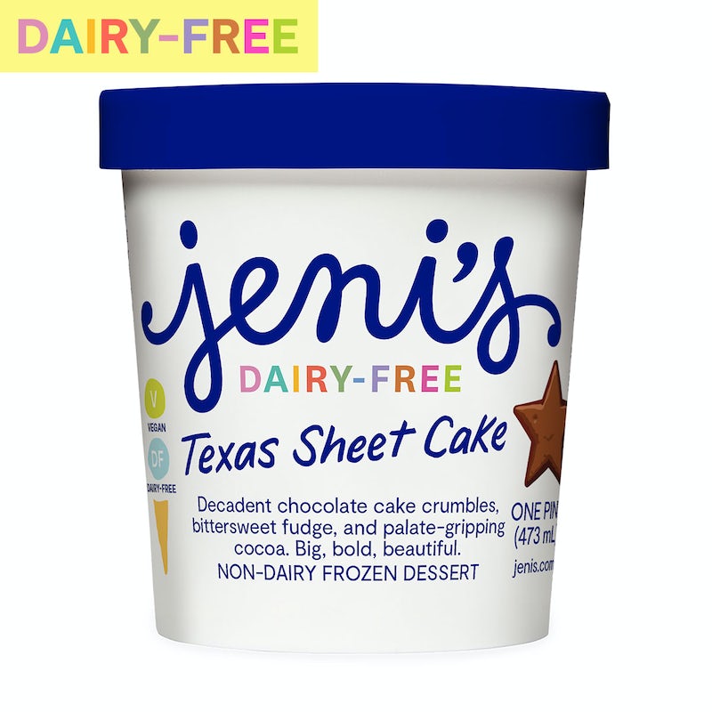 Order Texas Sheet Cake (DF) Pint food online from Jeni Splendid Ice Cream store, Decatur on bringmethat.com