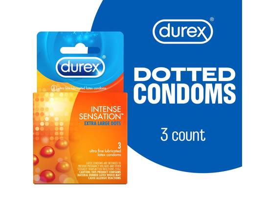 Order Durex Condom Intense Sensation 3ct food online from Rocket store, Boulder on bringmethat.com