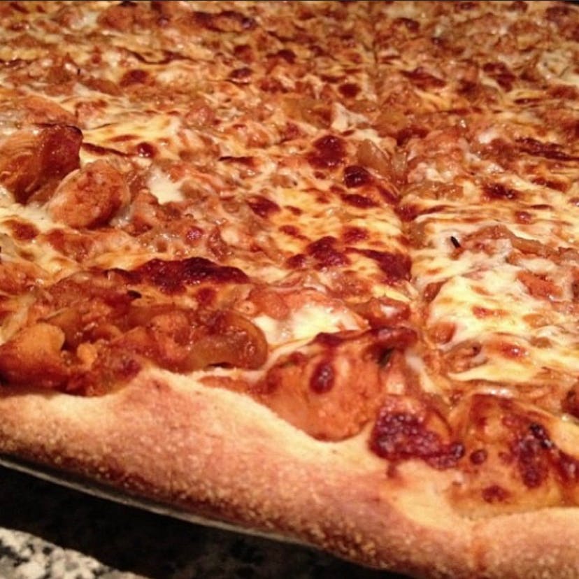 Order BBQ Chicken Pizza - Small 14" food online from Rustica store, Philadelphia on bringmethat.com