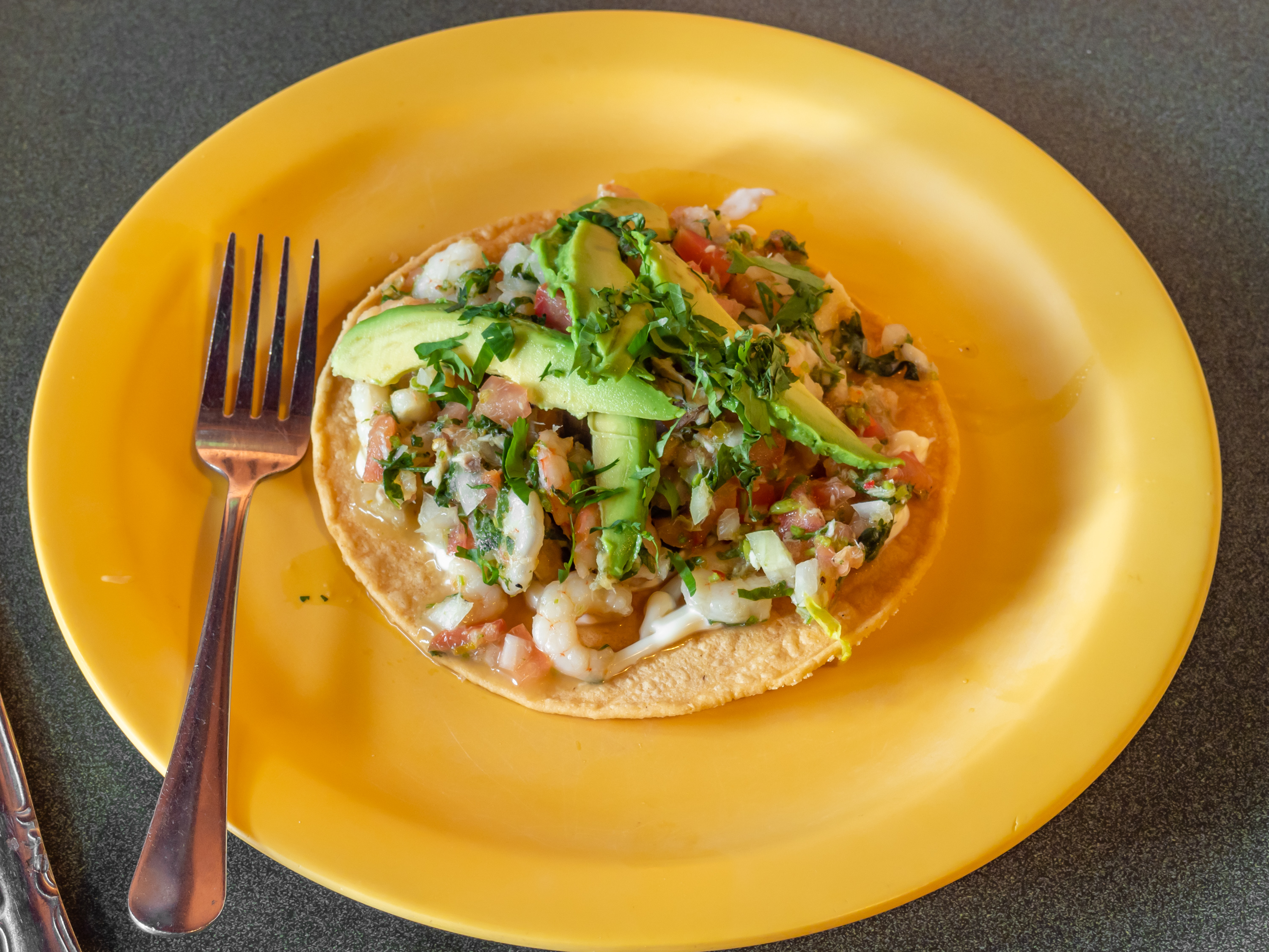 Order Tostada food online from Taqueria Alonzo store, Albany on bringmethat.com