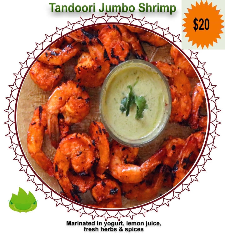 Order Tandoori Shrimp food online from Dakshin Indian Bistro - N Hamilton Rd store, Columbus on bringmethat.com
