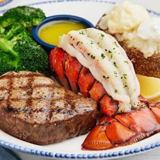 Order Surf & Turf Maine Lobster Tail & 6 oz. Filet Mignon** food online from Red Lobster store, Amherst on bringmethat.com
