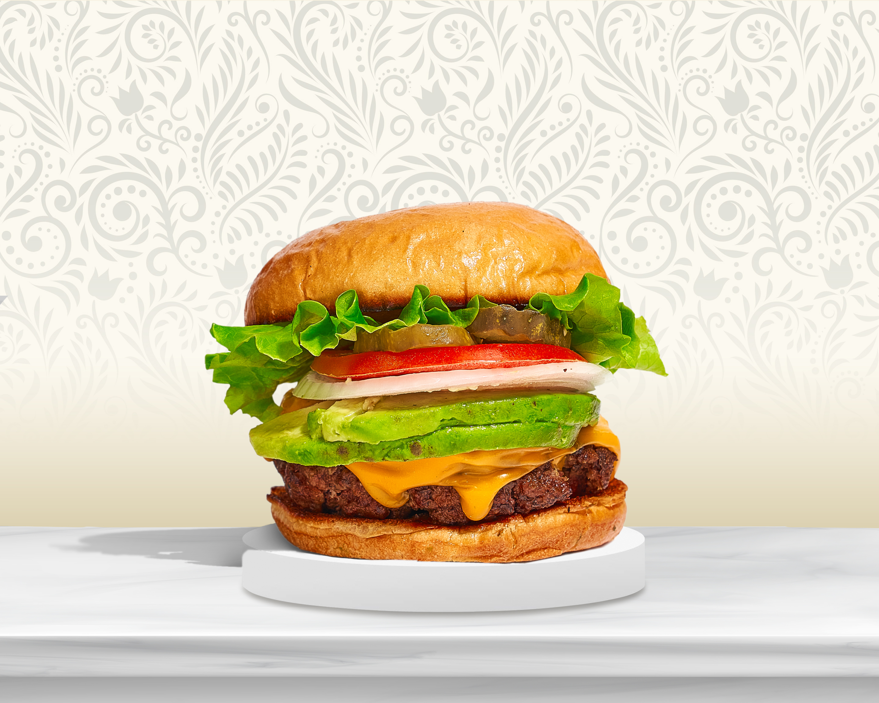 Order Avo Good Day Burger food online from Vegan Cravings store, Long Beach on bringmethat.com