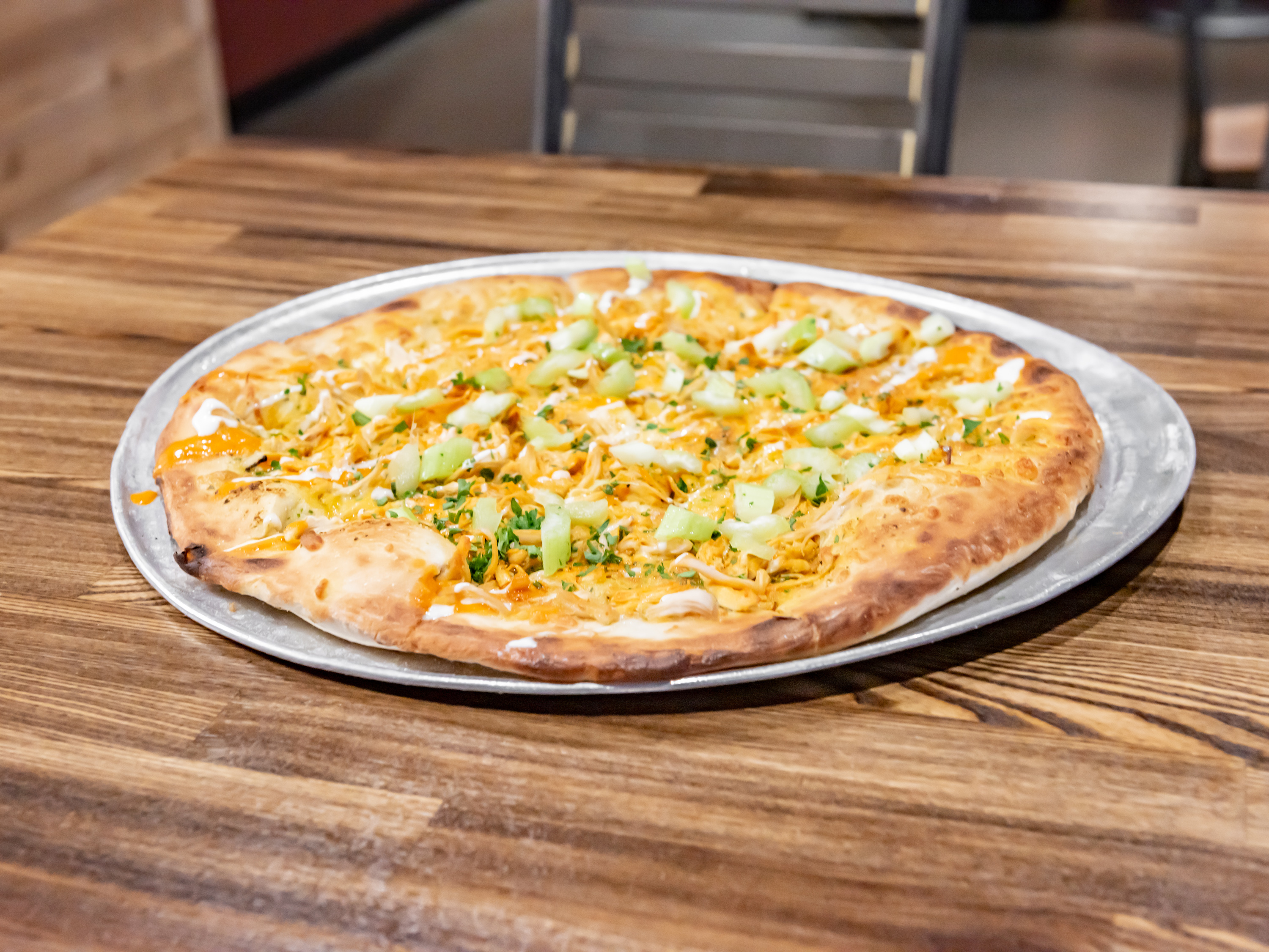 Order Buffalo Chicken Pizza food online from Ten Pin Alley store, Hilliard on bringmethat.com