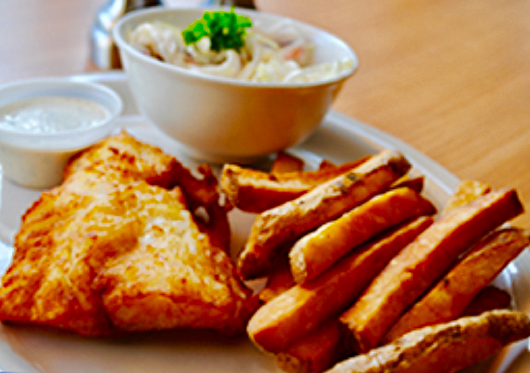 Order Fish & Chips,and Cole slaw food online from Extra Perks store, Alexandria on bringmethat.com