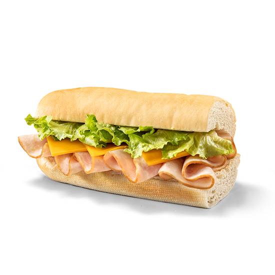 Order Turkey & Cheddar 6 inch Sub food online from Caseys Carry Out Pizza store, Princeton on bringmethat.com