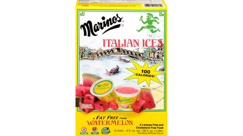 Order Marinos Watermelon Italian Ice food online from Trumbull Mobil store, Trumbull on bringmethat.com