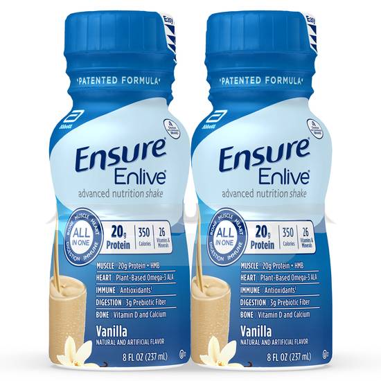 Order Ensure Enlive Meal Replacement Shake Vanilla Ready-to-Drink (8 oz x 4 ct) food online from Rite Aid store, EUGENE on bringmethat.com