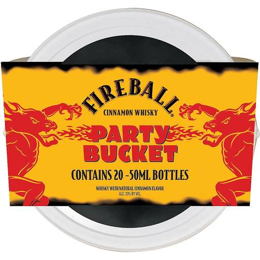 Order Fireball Party Bucket (20PK 50 ML) 126054 food online from Bevmo! store, Ladera Ranch on bringmethat.com