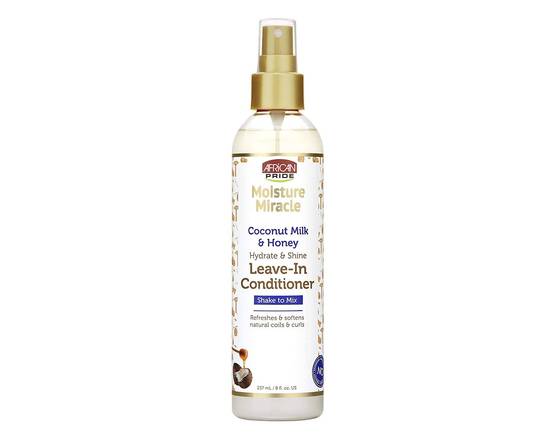 Order African Pride Moisture Miracle Coconut Milk And Honey Leave In Conditioner food online from Temple Beauty Supply store, South Gate on bringmethat.com