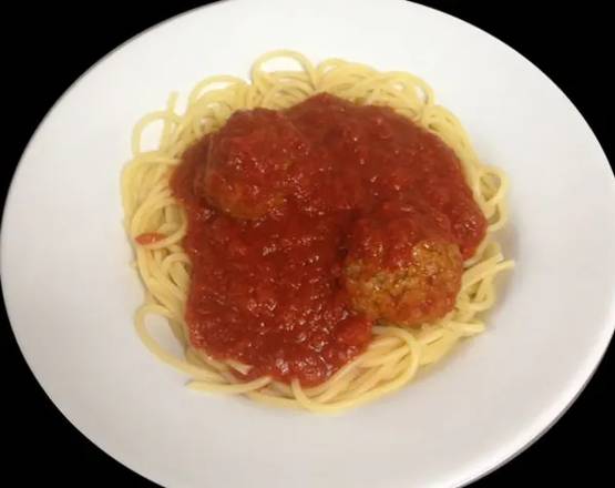 Order Kid's Spaghetti with Meatball food online from Cuzino Family Kitchen store, Middletown on bringmethat.com