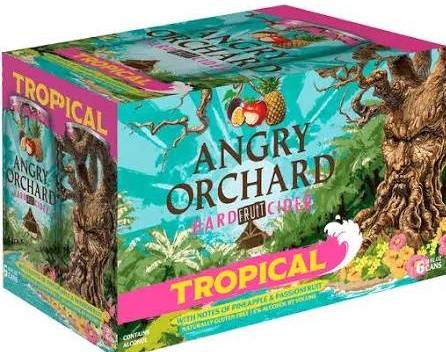 Order Angry Orchard Tropical Hard Cider (6PKC 12 OZ)-  food online from Pacific Liquor Market store, Bell Gardens on bringmethat.com