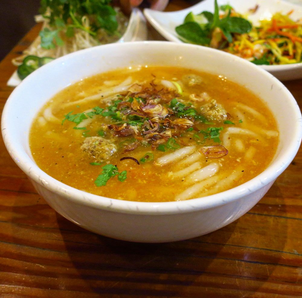 Order VIETNAMESE UDON - BÁNH CANH RIÊU CUA (GF) food online from Tay Ho Oakland store, Oakland on bringmethat.com