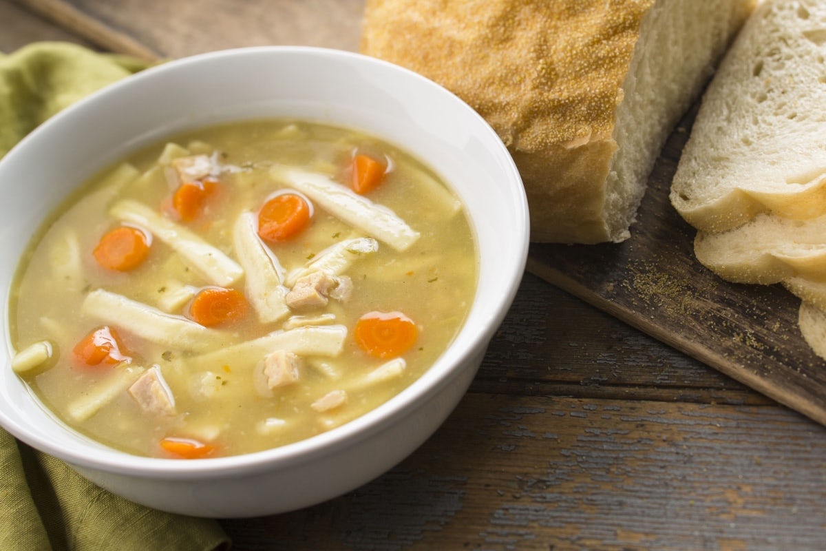 Order Bowl of Soup with Bread food online from Kneaders Bakery & Cafe store, Saratoga Springs on bringmethat.com