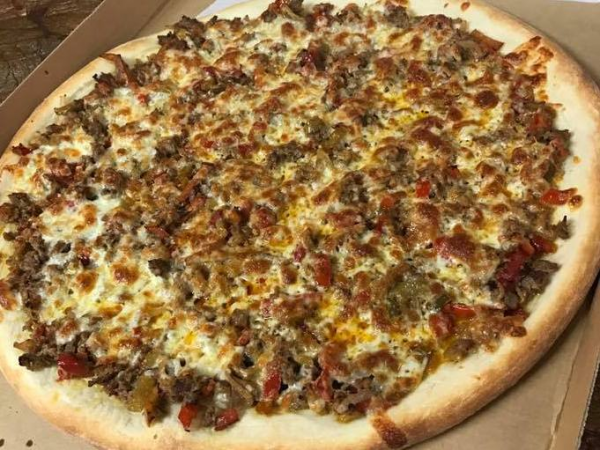Order Steak Pizza food online from Brothers Pizzeria store, Edgewater on bringmethat.com