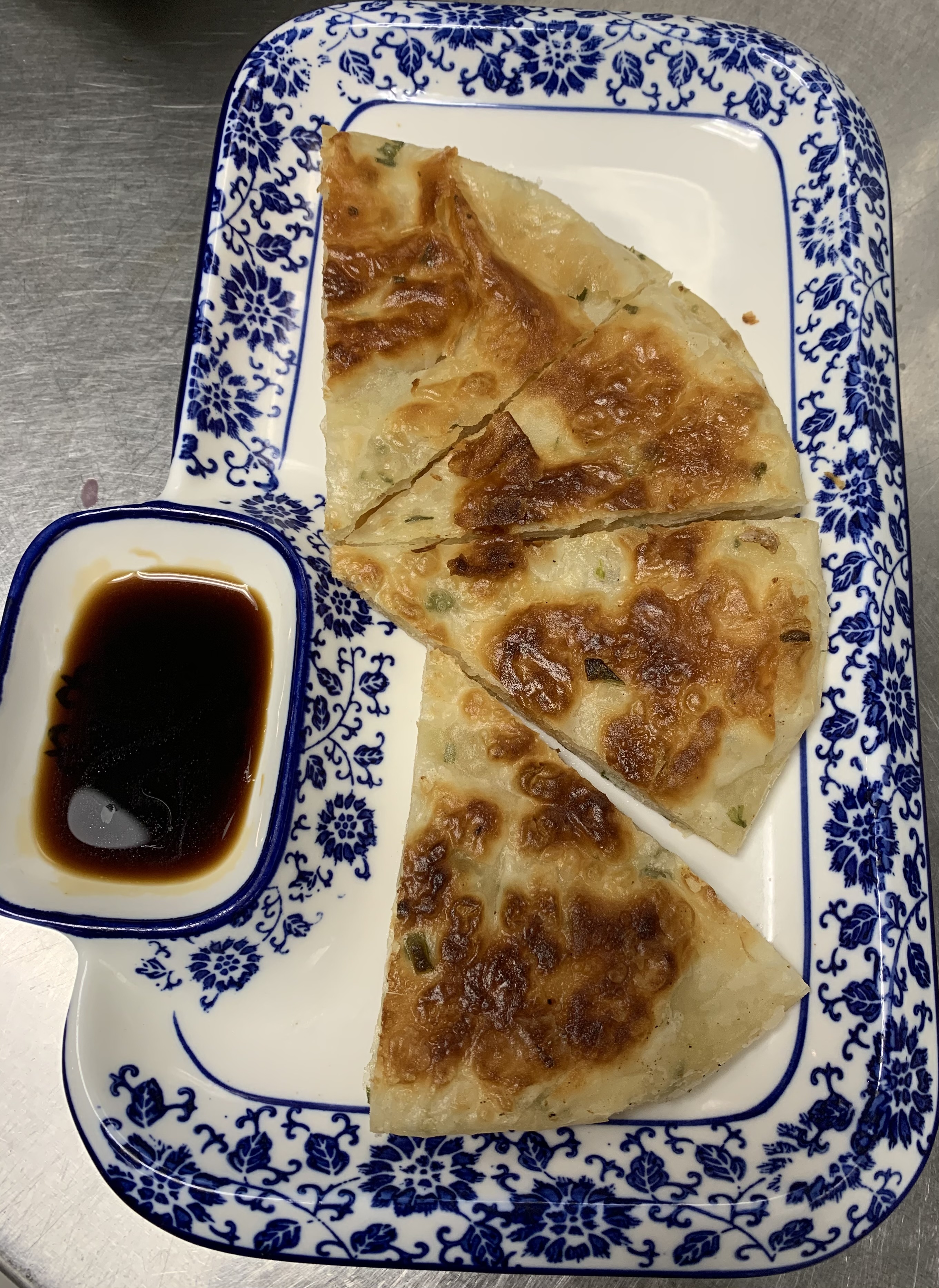 Order 21. Scallion Pancake葱油饼 food online from ShangWei Szechuan store, Bethlehem on bringmethat.com