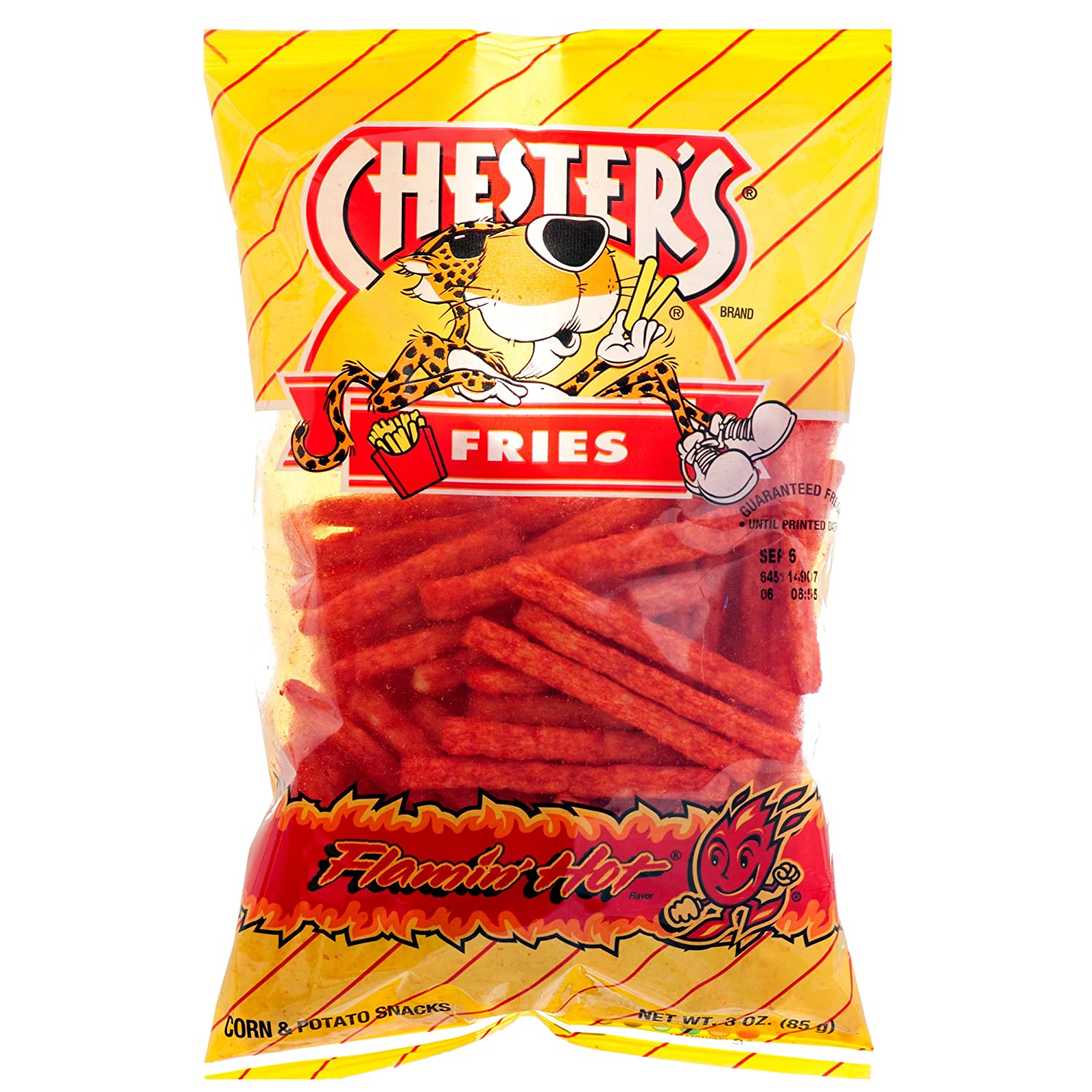 Order Chester's Fries Flamin Hot 2.8 OZ food online from Village Wine & Spirits store, Ventura on bringmethat.com