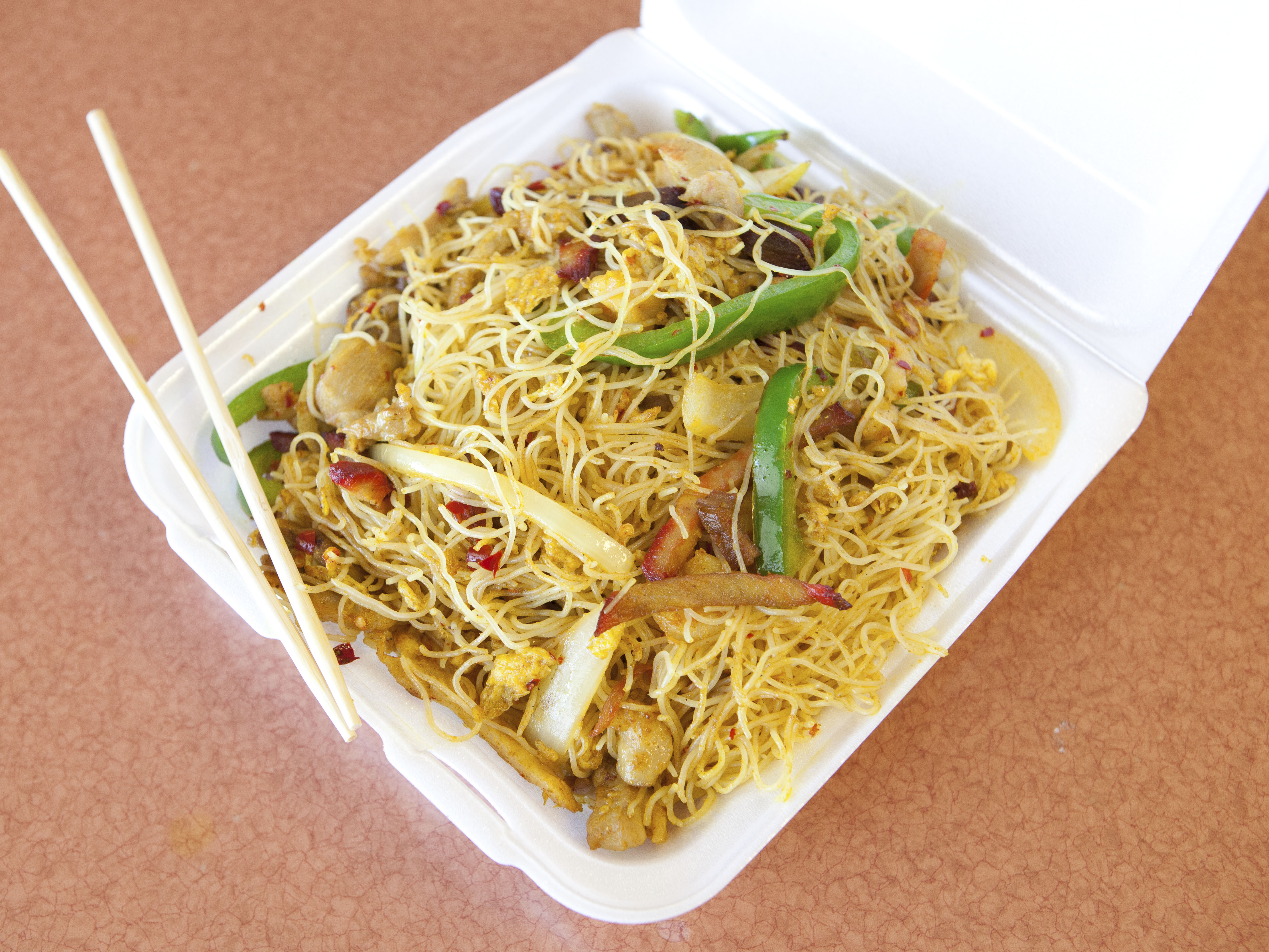Order 67. Singapore Rice Noodles food online from Hot Wok store, Tulsa on bringmethat.com