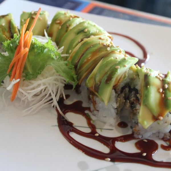 Order Caterpillar Roll food online from Sushi Dan store, Studio City on bringmethat.com
