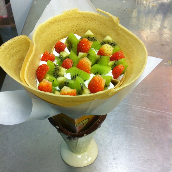 Order Whip Cream and Fruit Crepe food online from Boba & Crepes store, Denver on bringmethat.com