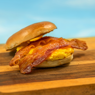 Order Bacon, Egg N Cheese Bagel food online from Bagel Boys store, Santa Monica on bringmethat.com