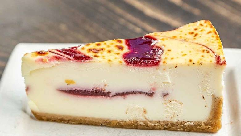 Order Raspberry White Chocolate Cheesecake Brulee food online from MidiCi The Neapolitan Pizza Company store, Orem on bringmethat.com