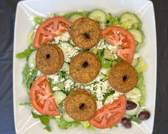 Order Falafel Salad food online from Pita Wraps Mediterranean Grill store, Surprise on bringmethat.com