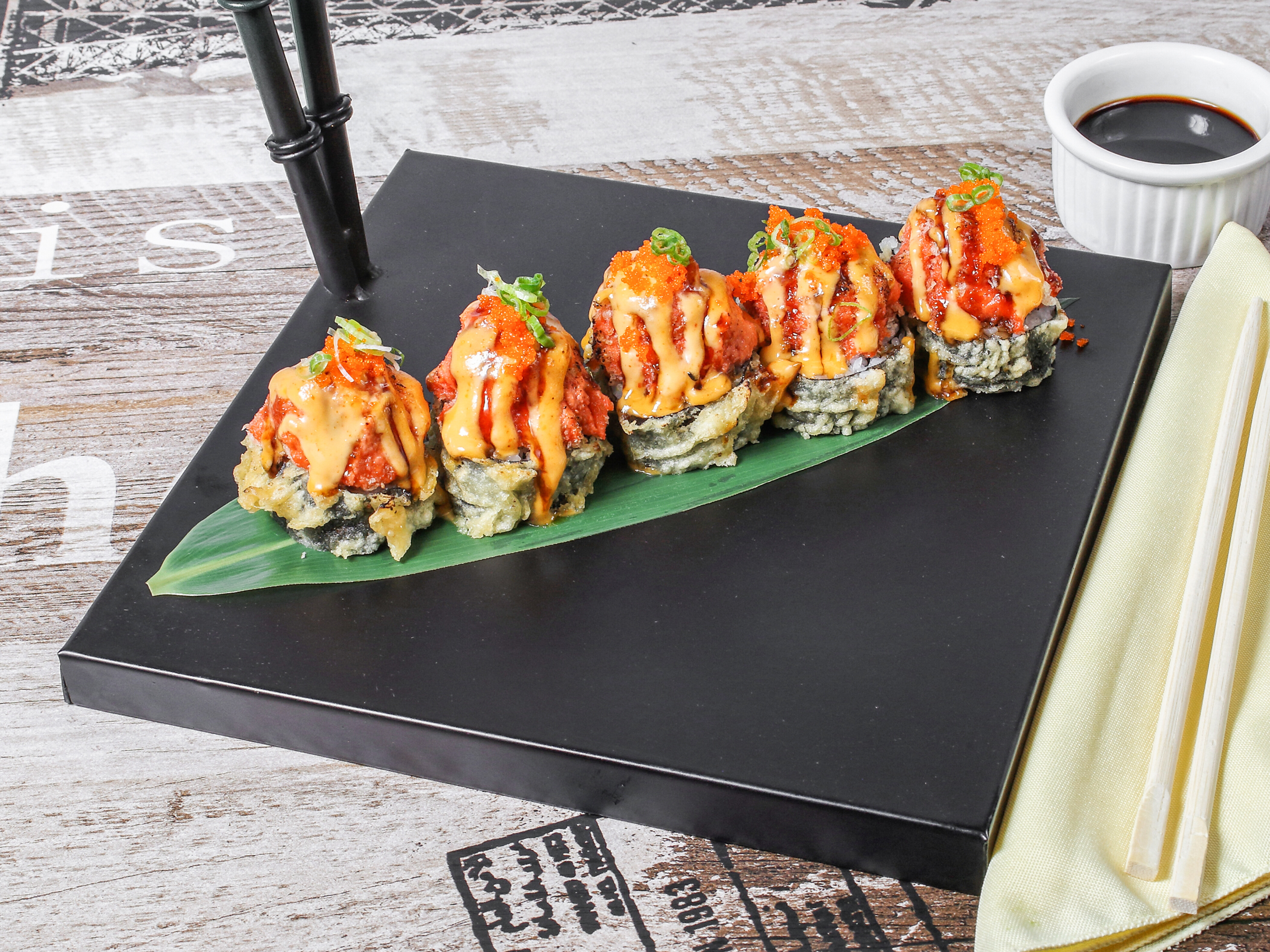 Order Volcano Roll food online from Chef 21 Sushi Burger store, Simpsonville on bringmethat.com