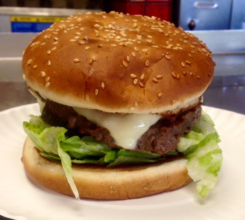 Order Bacon Cheeseburger - Burger food online from Nino's Pizzarama store, Willow Grove on bringmethat.com