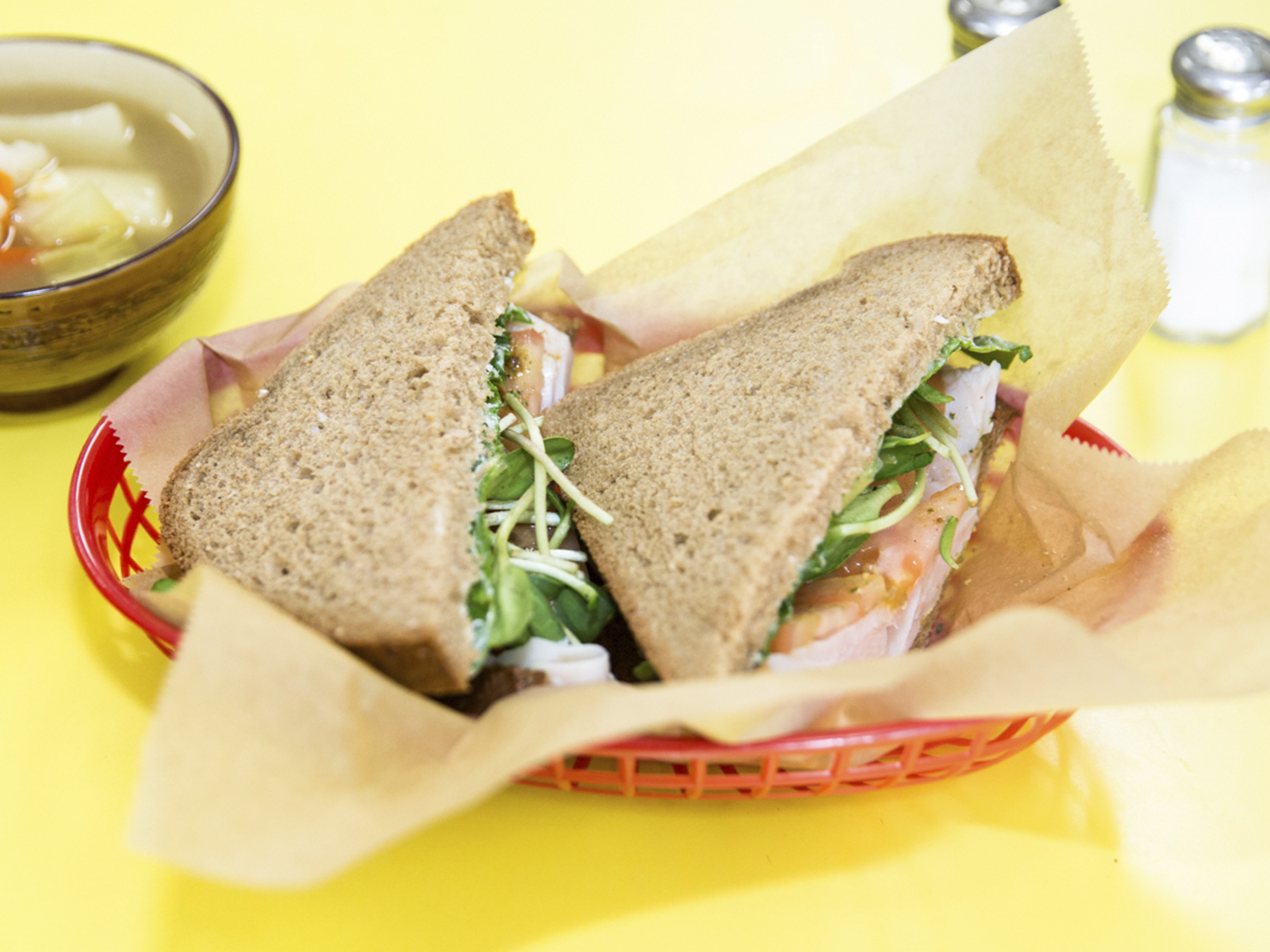 Order Avocado Sandwich food online from Esthers Place store, Huntington Beach on bringmethat.com