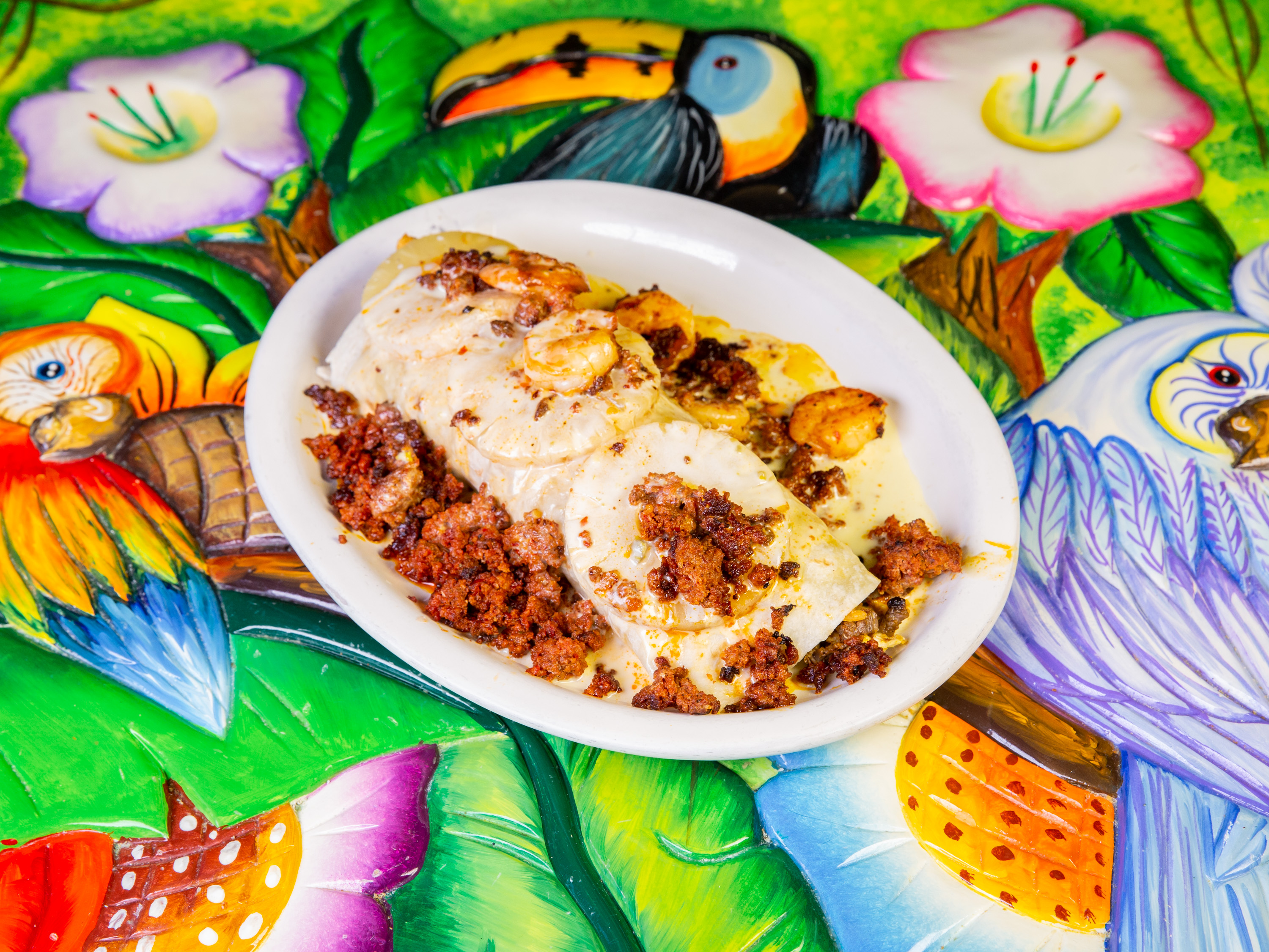 Order Burrito Barzon  food online from El Picante Mexican Restaurant store, Maineville on bringmethat.com