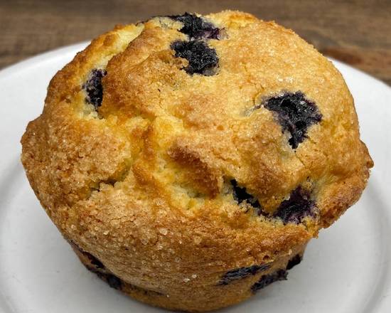 Order Lemon Blueberry Muffin food online from Seven Mile Cafe store, Denton on bringmethat.com