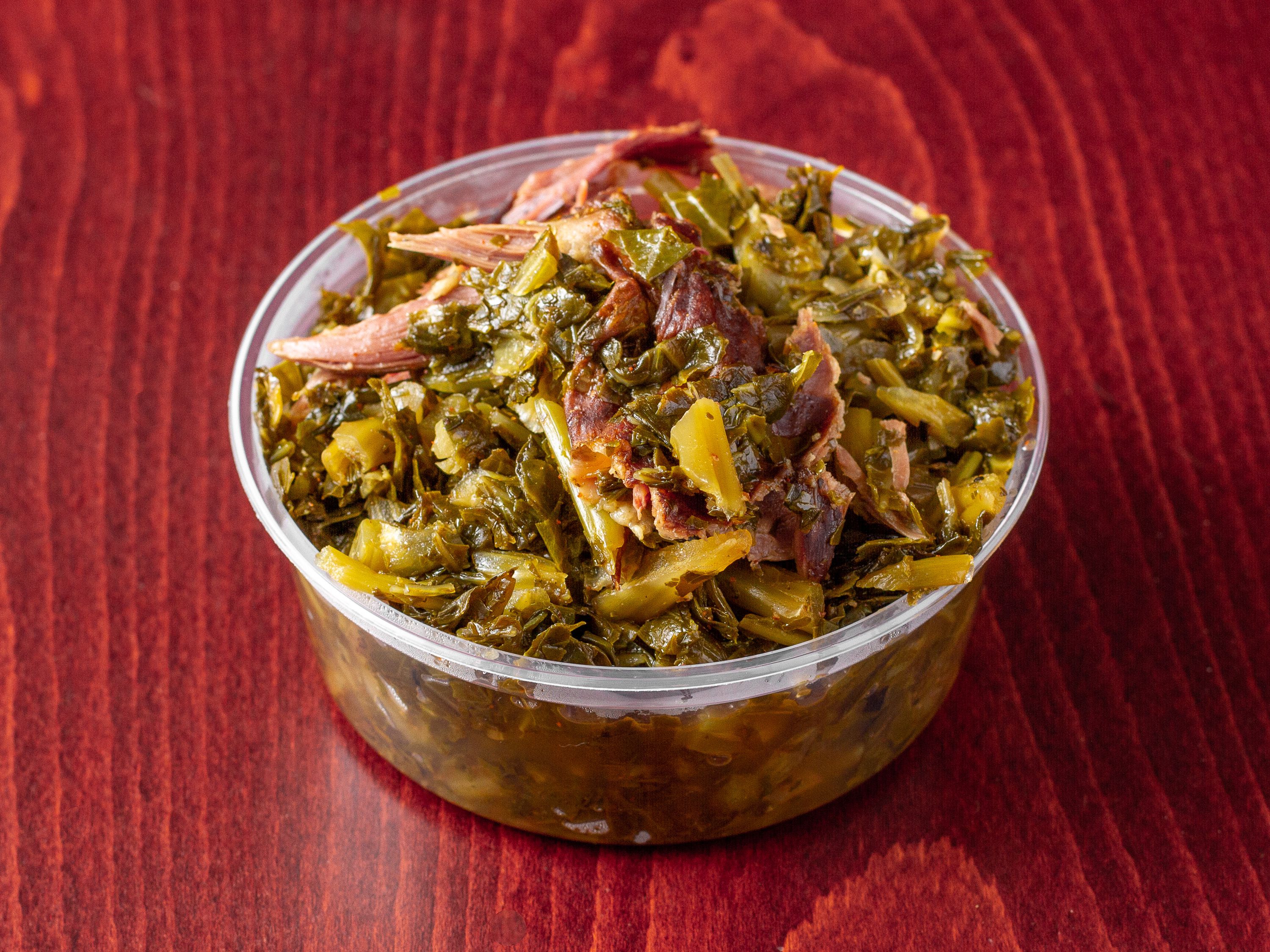 Order Collard Greens - Large food online from Chick N Friends store, Columbia on bringmethat.com