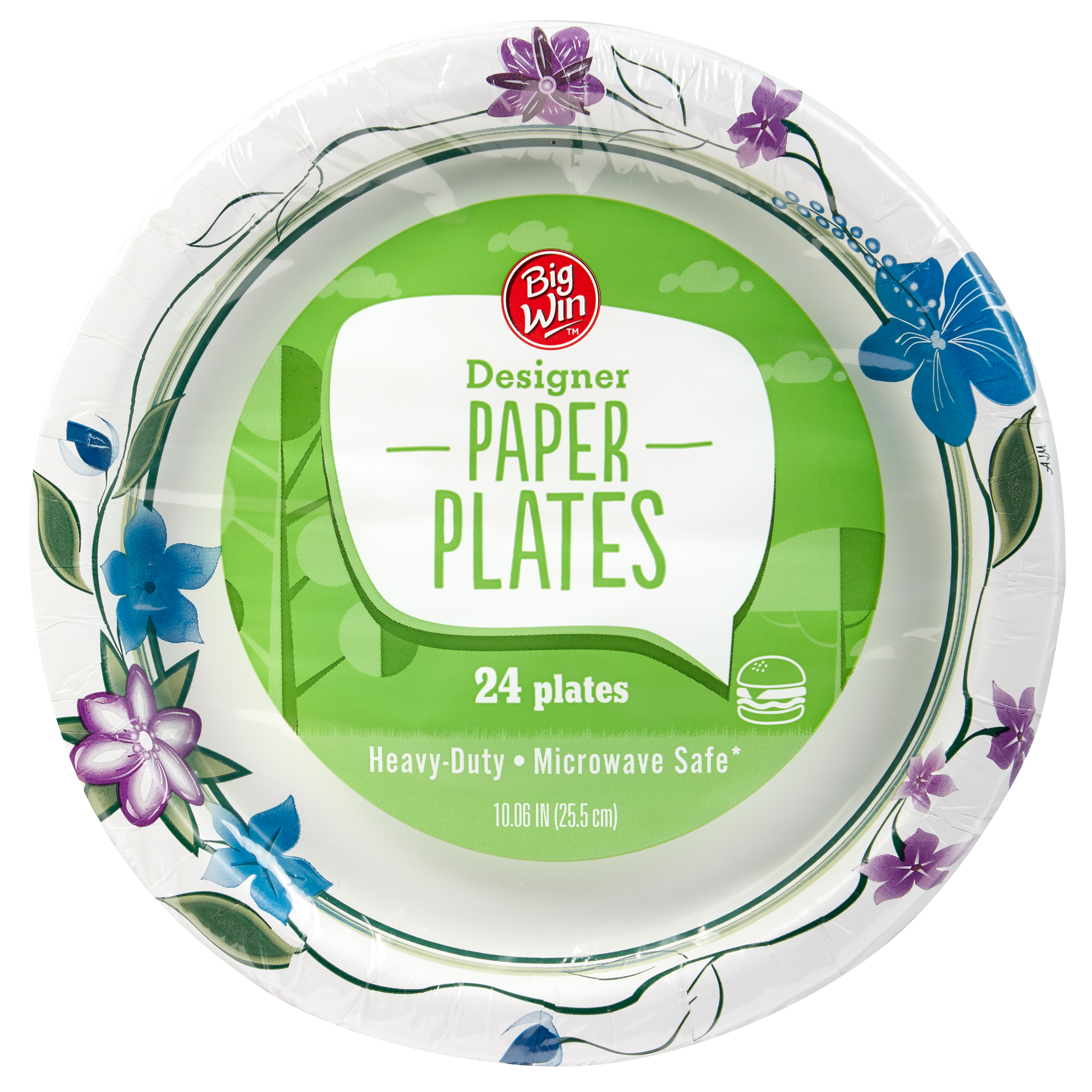 Order Big Win Designer Paper Plates, 10.06 in - 24 ct food online from Rite Aid store, MILLER PLACE on bringmethat.com