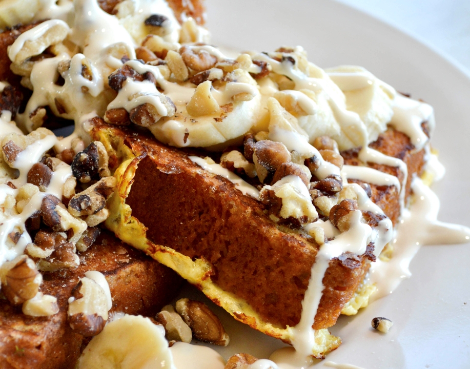 Order Banana Nut French Toast food online from L And G Restaurant store, Chicago on bringmethat.com