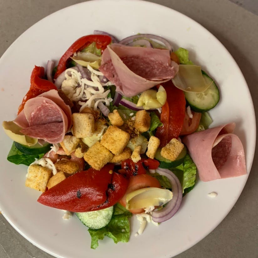 Order Antipasto Salad - Salad food online from Sals Pizza store, Suffolk on bringmethat.com