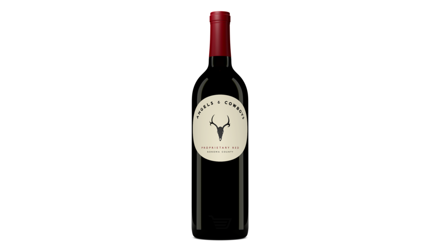 Order Angels & Cowboys Proprietary Red Sonoma County Red Wine Blend 750mL food online from Oceanview Liquor store, Hermosa Beach on bringmethat.com