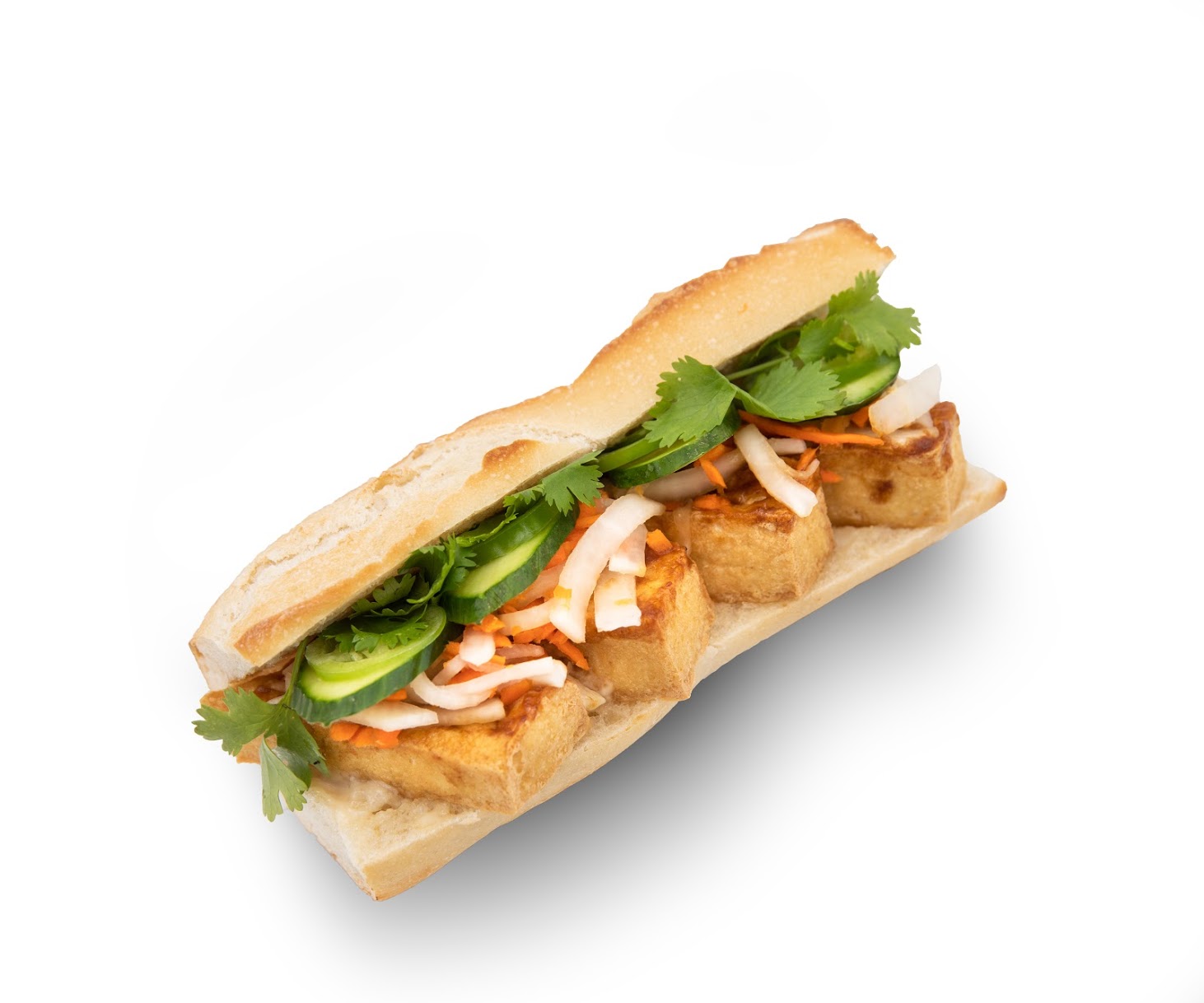 Order Crispy Lemongrass Tofu Sandwich food online from Societea store, San Bruno on bringmethat.com