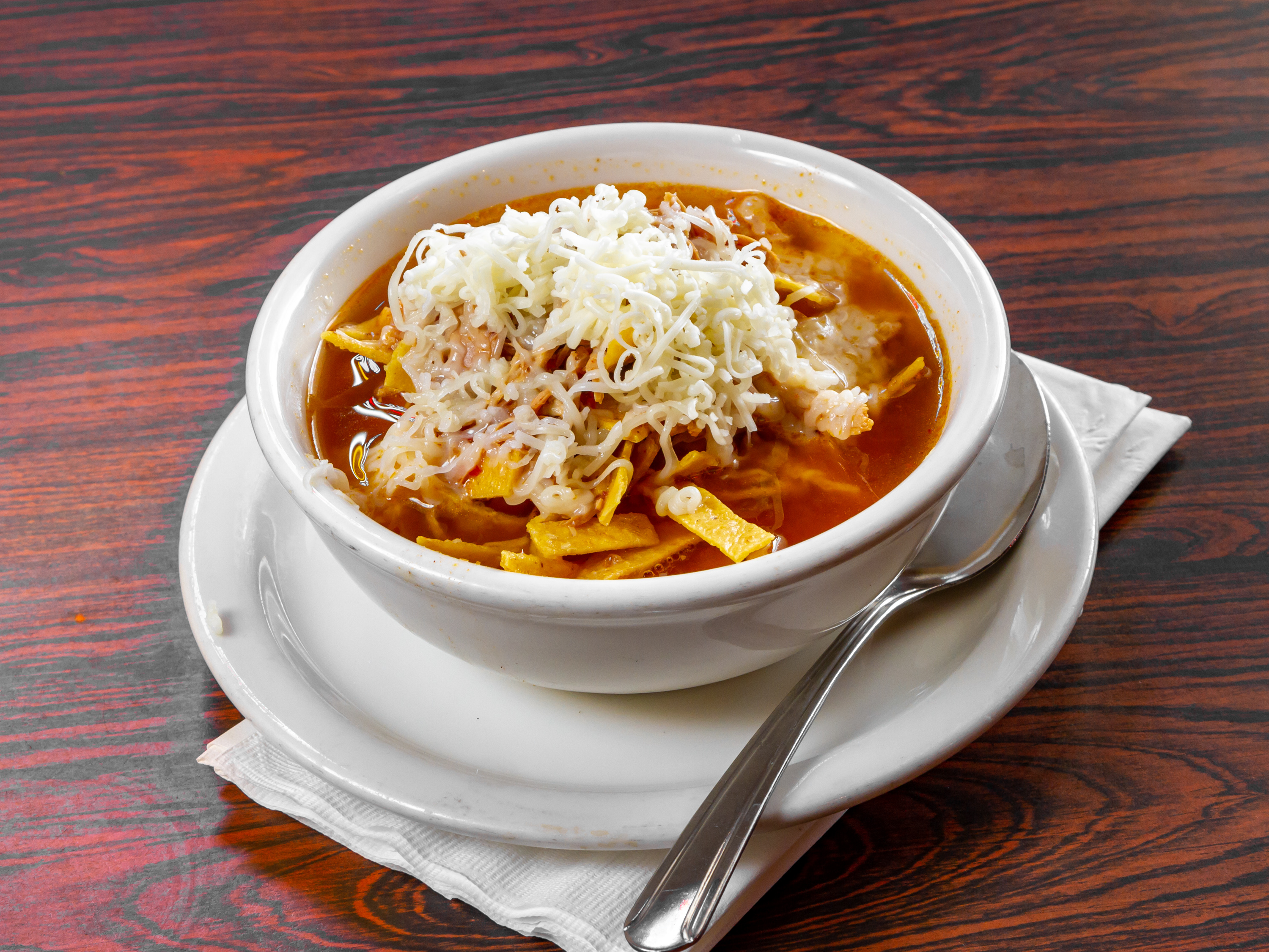 Order Tortilla Soup food online from Casa Del Rio Mexican Restaurant store, Tucson on bringmethat.com