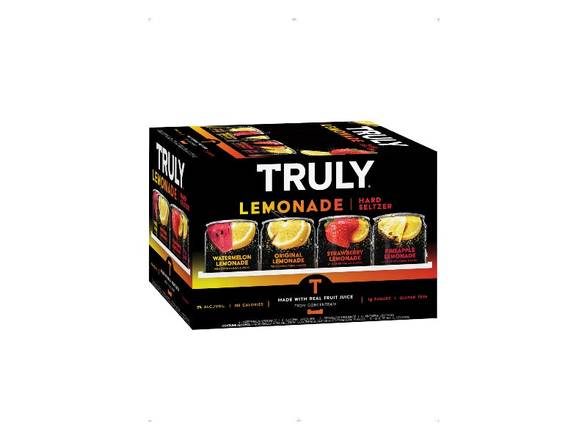 Order TRULY Hard Seltzer Lemonade Variety Pack Spiked & Sparkling Water - 12x 12oz Cans food online from Goody Goody Liquor store, Dallas on bringmethat.com