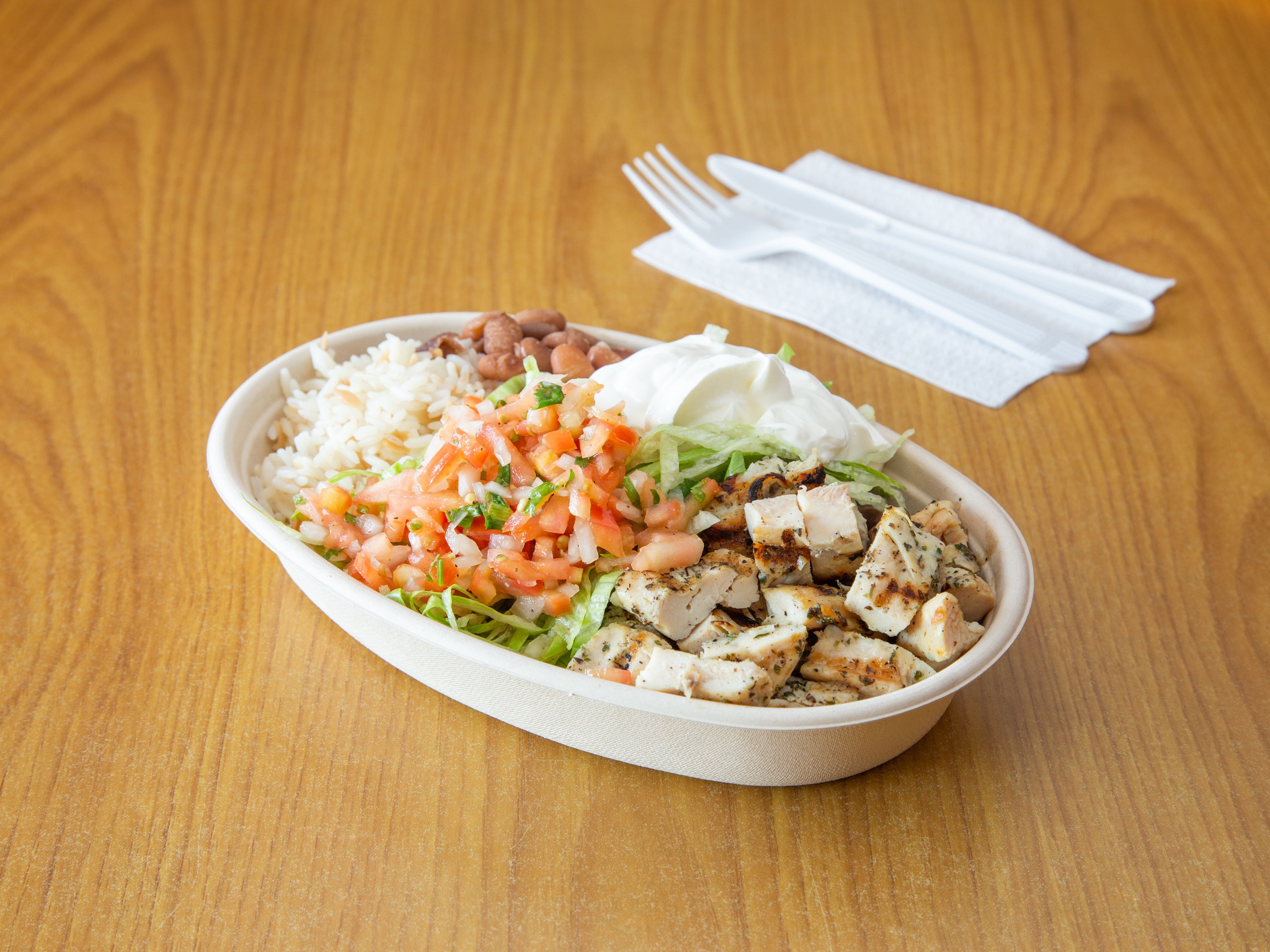 Order Grilled Chicken Bowl food online from Kebab Bites store, Boston on bringmethat.com