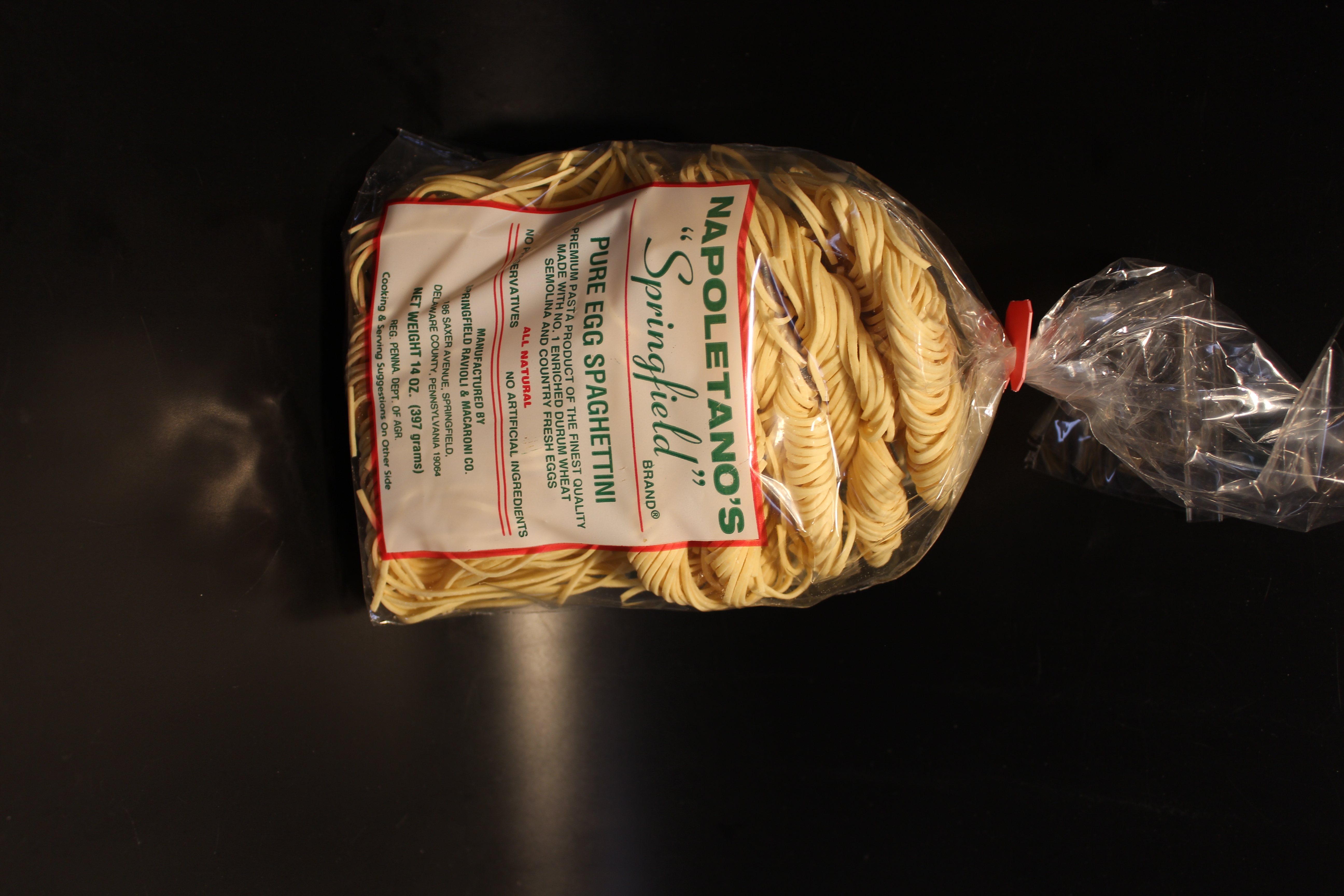 Order Spaghettini Dried - 14 oz. food online from Napoletano Brothers store, Springfield on bringmethat.com