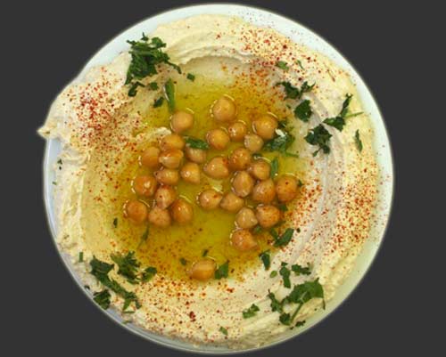 Order Hummus with Chickpeas food online from Hummus Grill store, Philadelphia on bringmethat.com