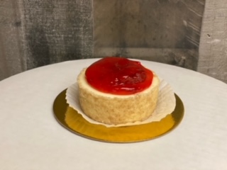 Order Mini Cheesecakes with Strawberry food online from Disorbo Bakery store, Hamden on bringmethat.com