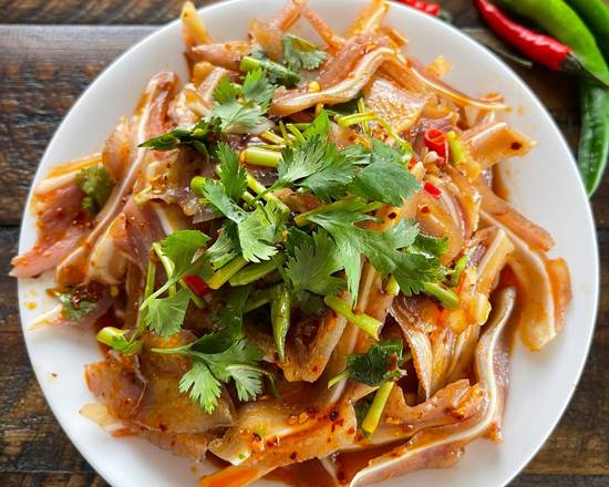 Order Hot Spicy Pig Ear (Cold ) (紅油豬耳)
 food online from Chili Rush store, Mesa on bringmethat.com