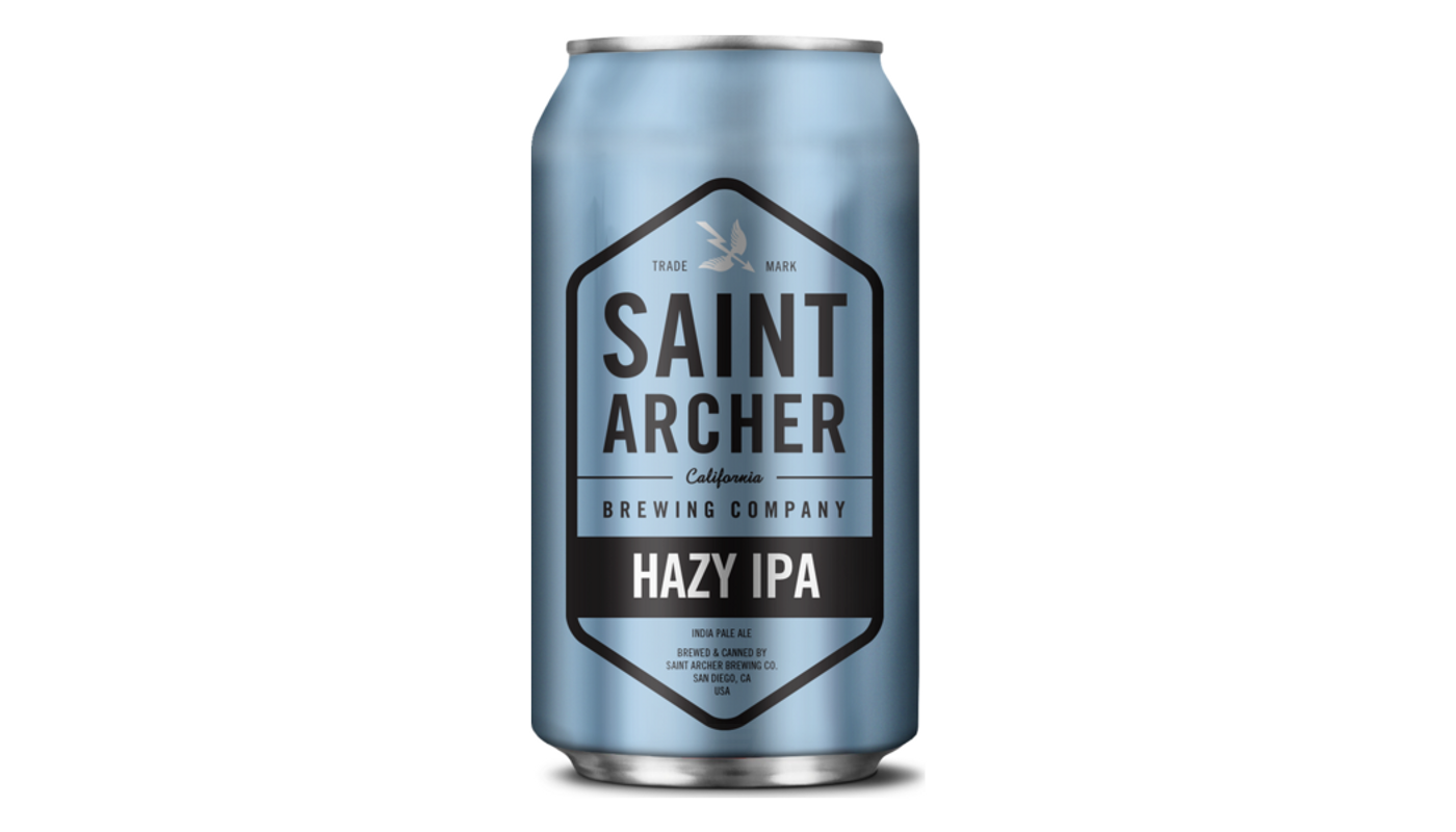 Order Saint Archer Hazy IPA 6 Pack 12oz Cans food online from Ocean Liquor store, South Pasadena on bringmethat.com