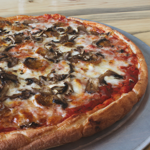 Order Sausage and Mushrooms Pizza 12" (Gluten Free) food online from Sexy Pizza store, Denver on bringmethat.com