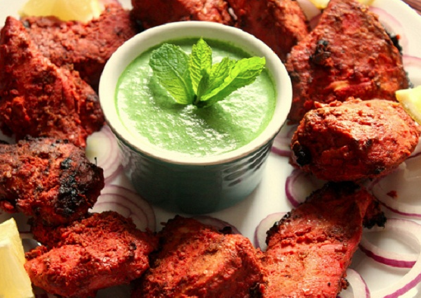 Order Beef Tikka Platter food online from Mazaa Indian Kitchen store, Pittsburgh on bringmethat.com